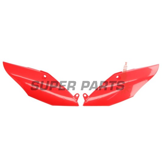 Задни странични пластмаси -POLISPORT- червени, HONDA CRF 250 2018-2021