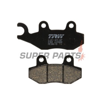 Накладки -TRW- MCB615, Aeon Overland 125/180, Arctic Cat DVX 90, Cagiva Canyon/Elefant/Navigator, CAN-AM Commander/Maverick 800/1000, Kawasaki Ninja/Brute Force/Teryx 125-800, Suzuki Burgman/DR Big/LT-R 200-800, Triumph Tiger/Daytona 750-1200, Yamaha YFM/