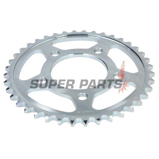 Заден пиньон -JT- JTR2010,40, 40 зъба, стоманен, Triumph Adventurer 900 1996-2001, Daytona 750/1000 1991-1995, Daytona 900/1200 1993-1997, Legend 900 1998-2001, Speed Triple 900 1994-1996, Sprint 900 1993-1997, Sprint Sport 900 1998