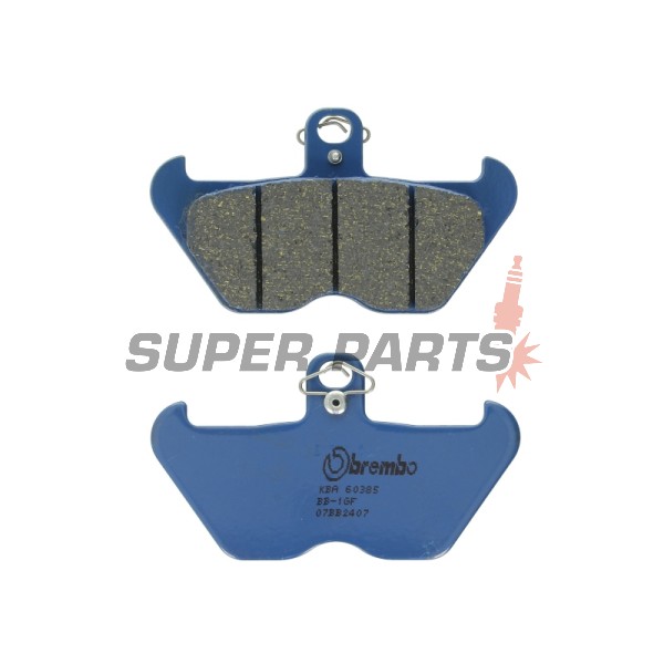 Накладки -BREMBO- 07BB2407, Beta Evo 125/250/290/300, Beta Minicross 50, Beta Minitrial 50, BMW K100/K1100/K1200LT/RS, BMW K1 1000, BMW R100R/R850/R1100/R1150/R1200/C/GS/RS/RT/S models (1990-2001)