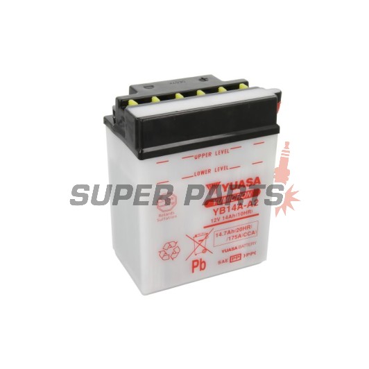 Акумулатор -YUASA- YB14A-A2, 15Ah 12V