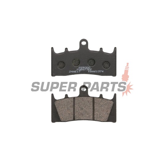 Накладки -FERODO- FDB873EF, Kawasaki Mean Streak / ZRX / Ninja ZX-12R / ZX-7R / ZX-9R, Suzuki Bandit 1200 / Hayabusa / GSX-R 1000 / TL1000R / Marauder 1996-2007