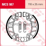 Накладки (челюст) -TRW- MCS987, 110x25mm, Piaggio / Vespa Sfera 1 50 (1991-1994), Sfera 2 80 (1994-1996)