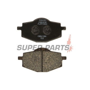 Накладки -FERODO- FDB383P, Beta Euro / Jonathan 350, Gilera RC 600, MBK Flame 125, Yamaha DT / Cygnus / XT / Tenere / YBR / YZ 50-660 1988-2007