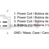Реле за зареждане -DZE- реле-регулатор, 12V, 35A, YAMAHA FZR, TW, XC, XT 125-600 1988-2000