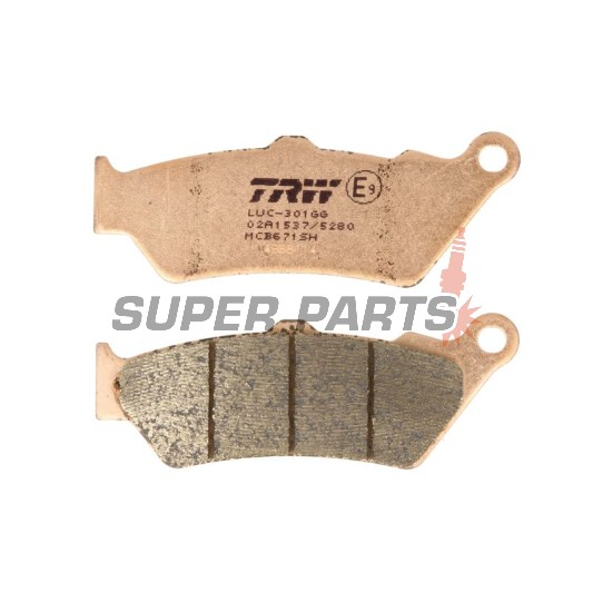 Накладки -TRW- MCB671SH, Aprilia Pegaso 650, BMW F 800 GS, Ducati Scrambler 800, Honda NX Dominator 650, KTM Adventure 990, Moto Guzzi California 1100, Triumph Rocket III 2300, Yamaha XT 660R (1976-2020)