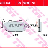 Накладки -TRW- MCB666SV, Italjet Jupiter 125/150/250, Linhai Main Street 300 & Monarch 125/150, Yamaha FZ6 Fazer, MT-03 660, TDR/TZR 125, XJ/XJ6 Diversion, Tmax, Virago, Drag Star, Midnight Star