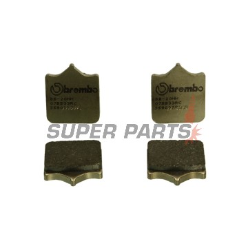 Накладки -BREMBO- 07BB33RC, Aprilia RSV 1000, Benelli TnT / Tornado 900-1130, BMW S 1000, Ducati Monster 1000, Husqvarna SM 450-510, KTM Super Duke / Supermoto 950-990, MV Agusta Brutale 910 (2001-2016)