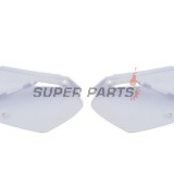 Задни странични пластмаси -POLISPORT- бели, YAMAHA YZ 85 2002-2014