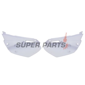 Задни странични пластмаси -POLISPORT- бели, YAMAHA YZ 85 2002-2014