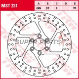 Спирачен диск -TRW- MST231, 295mm, Suzuki VS Intruder 600GL/750GL/800GL/1400GL/1400GLP (1987-2003)