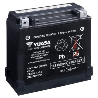 Акумулатор -YUASA- YTX20HL-BS-PW, 19Ah 12V
