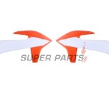 Предни странични пластмаси -POLISPORT- оранжево/бяло, KTM SX, SX-F, XC, XC-F 125-450 2019-2023