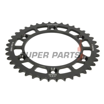 Заден пиньон -JT- JTA210,40BLK, 40 зъба, черен, алуминиев, Betamotor RR 125 2018-2021, RR 250 2013-2021, RR 400 2013-2016, RR 450 2013-2014, Honda CR 125 1979-2007, CR 250 1984-2008, CR 500 1984-2001, CRF 150 2003-2018, CRF 230 2003-2017