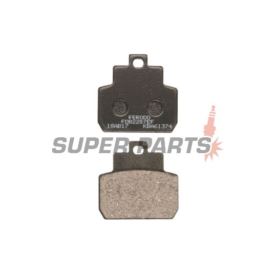 Накладки -FERODO- FDB2207EF, Piaggio Vespa MP3 125 / 250 / 400, X8 125, X9 250 2005-2009
