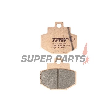 Накладки -TRW- MCB727SRM, синтеровани, Benelli Adiva 125/150 (1999-2005), Gilera Runner 125/180/200 (2001-2013), Vespa/Piaggio DNA, GT, GTS, GTV, GTX, Hexagon, Granturismo 125/150/200/300 (2000-2016)