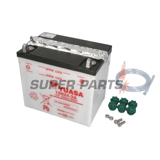 Акумулатор -YUASA- 12N24-3A, 25Ah 12V
