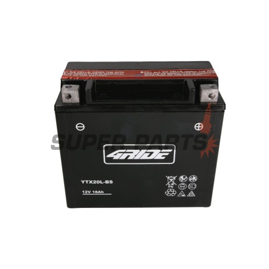 Акумулатор -4 RIDE- YTX20L-BS 4RIDE, 18.9Ah 12V