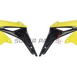 Предни странични пластмаси -POLISPORT- черно/жълто, SUZUKI RM-Z 450 2008-2017