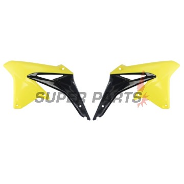 Предни странични пластмаси -POLISPORT- черно/жълто, SUZUKI RM-Z 450 2008-2017