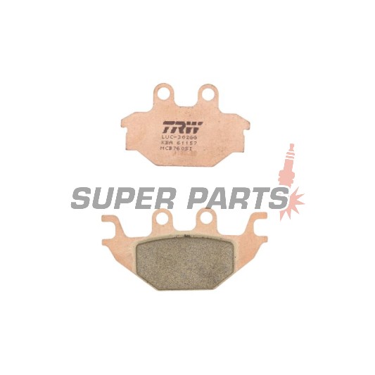 Накладки -TRW- MCB760SI, Adly 300-500cc ATV, Arctic Cat DVX 250, CPI XS 250, Kawasaki KVF Brute Force 300, Kymco KXR/MXU/Maxxer 250-700cc, Yamaha MT 125 & YZF-R125 125cc (2004-2018)