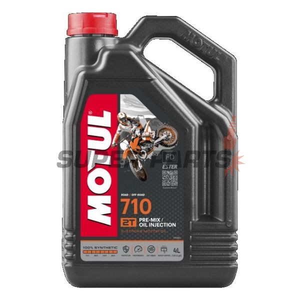 2-тактово масло -MOTUL- 710, 2T, пълна синтетика + естер, 4L