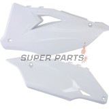 Задни странични пластмаси -POLISPORT- бели, KAWASAKI KX 250/450 2019-2023