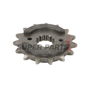 Преден пиньон -JT- JTF308,15RB, 15 зъба, с гумен демпфер, Aprilia Pegaso 650 2007-2009, Pegaso 660 2005-2009, Derbi Mulhacen 660 2007-2012, Honda FMX 650 2004-2008, FX 650 1999-2001, NX 650 1988-2001, SLR 650 1997-1998, Suzuki GSX-R 1100 1989-1994