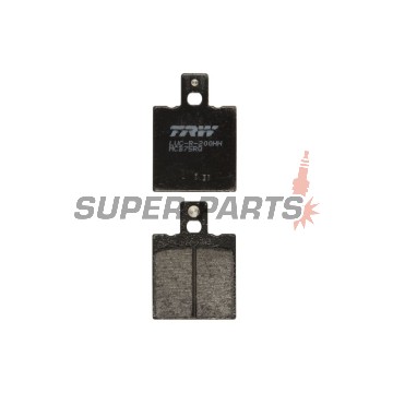 Накладки -TRW- MCB75RQ, Aprilia RS 50/125/250, AF1 125, Tuareg 125/350, Ducati Monster 600/900/1000, 916, SS 750/900, Cagiva Mito 125, Raptor 650, Elefant 750, KTM GS 125/500, MX 125/500, Moto Guzzi California 1100, Daytona 1000, V11 1100, Husqvarna CR 12
