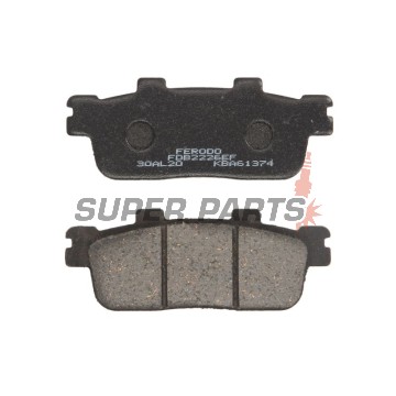 Накладки -FERODO- FDB2226EF, Peugeot LXR 125 / 200, SYM GTS / HD / Joymax / Joyride 125-250, TGB X-Motion 125 / 250 2003-2012