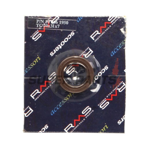 Семеринг колянов вал -RMS- Kymco Agility 50 2009-2012, Kymco Bet&Win 250 2002-2004, Kymco Bet&Win 50/125/150 2002-2003, Kymco CX 50 1993-1997, Kymco Dink 125/150 2003, Kymco Dink 50 1998-2003, Kymco DJW 50 1994-2000