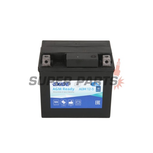 Акумулатор -EXIDE- YTX5L-BS READY, 4Ah 12V