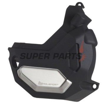 Предпазител за капак на статора -POLISPORT- черен, HONDA NC 700/750 2014-2020