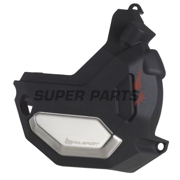 Предпазител за капак на статора -POLISPORT- черен, HONDA NC 700/750 2014-2020