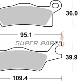 Накладки -BREMBO- 07GR27SD, Can-Am Outlander 450 EFI, 800R EFI (2009-2016)