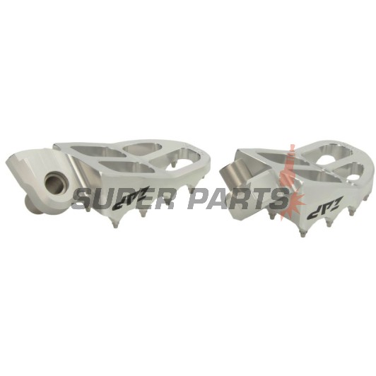 Степенки -ZAP TECHNIX- сребристи, KTM SX / SX-F / EXC / EXC-F / Freeride / Enduro 690 / SMC 690, Husqvarna TC / FC / TE / FE / Enduro 701 / Supermoto 701, Yamaha YZ / YZ-F 65-701 1996-