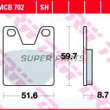 Накладки -TRW- MCB702, Yamaha YZF750R7, YZF-R1 1000 (1998-2001)