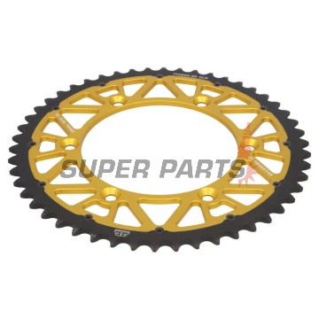 Заден пиньон -JT- JTX822,50GLD, 50 зъба, златен, хибриден, Betamotor RR 250 2005-2012, RR 400/525 2005-2009, RR 450 2005-2010, RR 520 2010, RR Enduro 350 2011-2012, RR Enduro 400 2010-2012, Cagiva WMX 125 1989-1992, Gas Gas EC 125 2000-2013