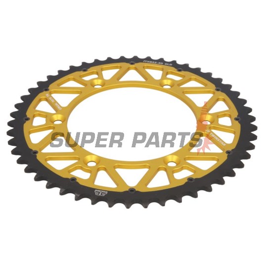 Заден пиньон -JT- JTX822,50GLD, 50 зъба, златен, хибриден, Betamotor RR 250 2005-2012, RR 400/525 2005-2009, RR 450 2005-2010, RR 520 2010, RR Enduro 350 2011-2012, RR Enduro 400 2010-2012, Cagiva WMX 125 1989-1992, Gas Gas EC 125 2000-2013