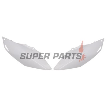 Задни странични пластмаси -POLISPORT- бели, HONDA CRF 250/450 2013-2017
