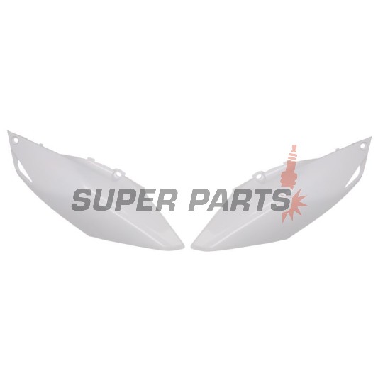 Задни странични пластмаси -POLISPORT- бели, HONDA CRF 250/450 2013-2017