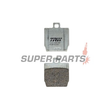 Накладки -TRW- MCB701EC, Aprilia Mana/Scarabeo, Honda Rebel/Bali, MBK Stunt, Yamaha Slider/Aerox (1997-2016)