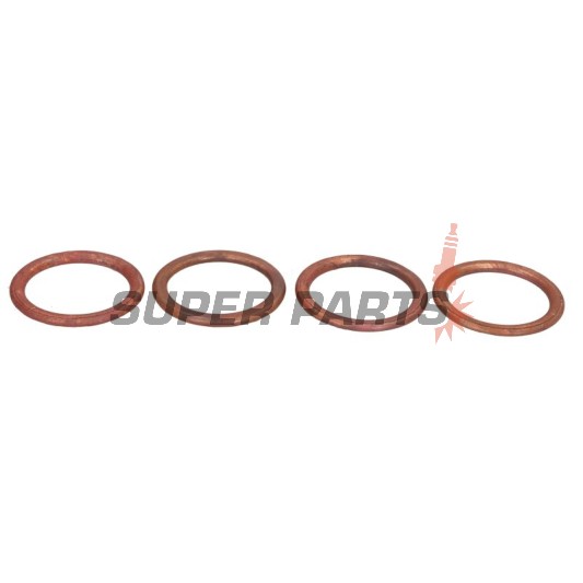 Гарнитура за ауспух -WINDEROSA- Kawasaki GPZ 550 1981, Kawasaki KZ 550 1980-1983, Kawasaki ZR 750 1991-1993, 2005, Kawasaki ZX 550 1984-1985, Kawasaki ZX 600 1988-1997