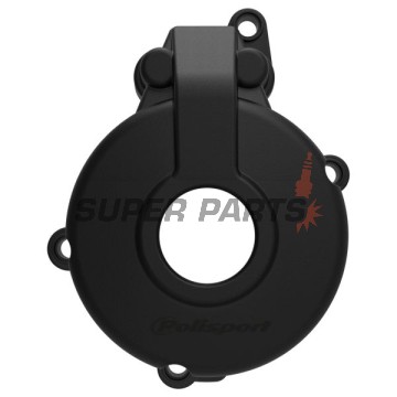 Предпазител за капак на статора -POLISPORT- черен, SHERCO SE 250/300 2013-2024