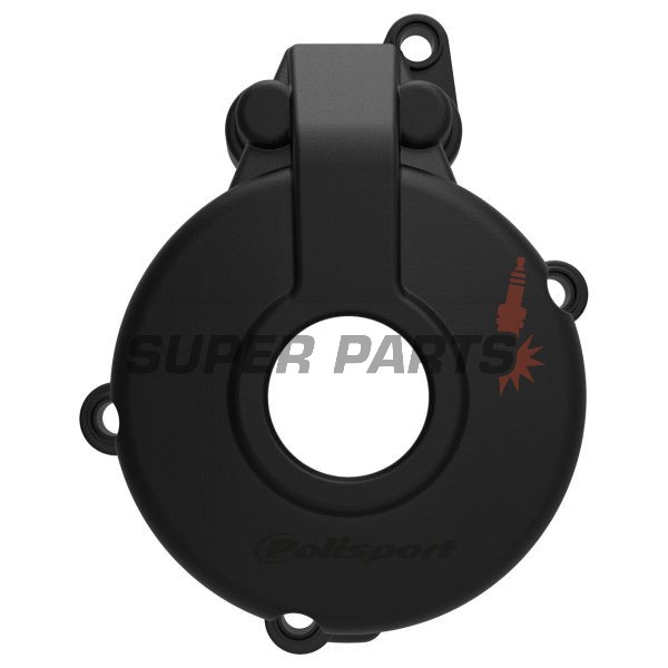 Предпазител за капак на статора -POLISPORT- черен, SHERCO SE 250/300 2013-2024