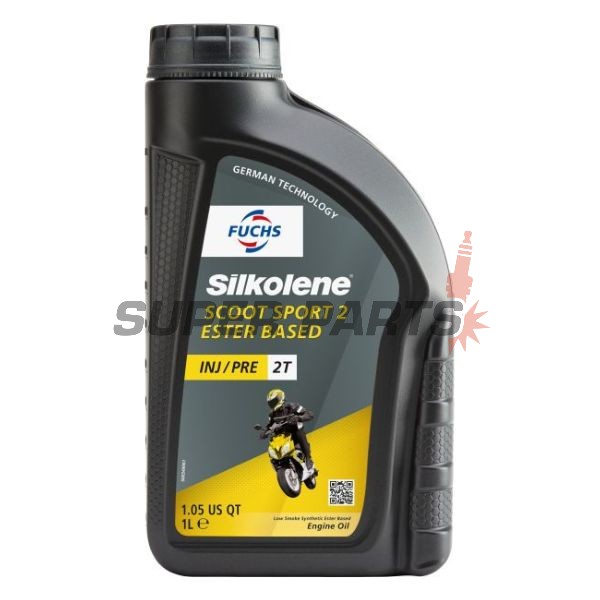 2-тактово масло -SILKOLENE- SCOOT SPORT, 2T, полу-синтетика + естер, 1L