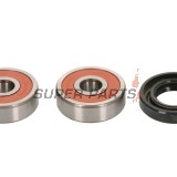 Колесен лагер комплект -TOURMAX- Yamaha CS (Jog) 50 2002-2015, Yamaha CW 50 1990-2016, Yamaha EW (Slider) 50 2000-2015, Yamaha FS1 50 1978-1979, Yamaha NS (Aerox) 50 2013-2016, Yamaha YE (Zest) 50 1992-1995