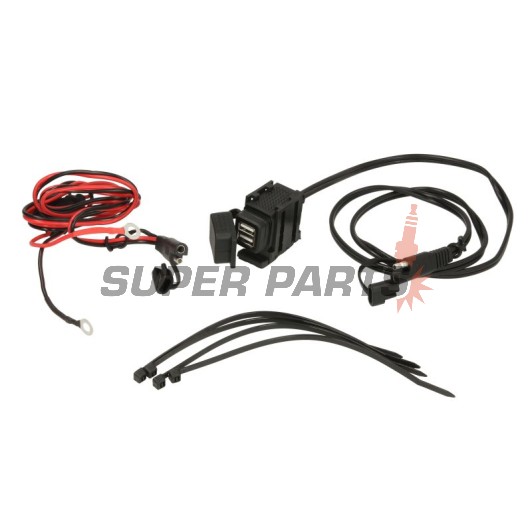 USB адаптер -4 RIDE- 12V, 2xUSB (3.1A) - универсален