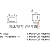 Реле за зареждане -DZE- реле-регулатор, 12V, 20A, KAWASAKI KLX; SUZUKI DR-Z, RM 250/400 1998-2017