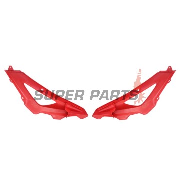 Предни странични пластмаси -POLISPORT- червени, HUSQVARNA TC 250/310/450 2008-2009